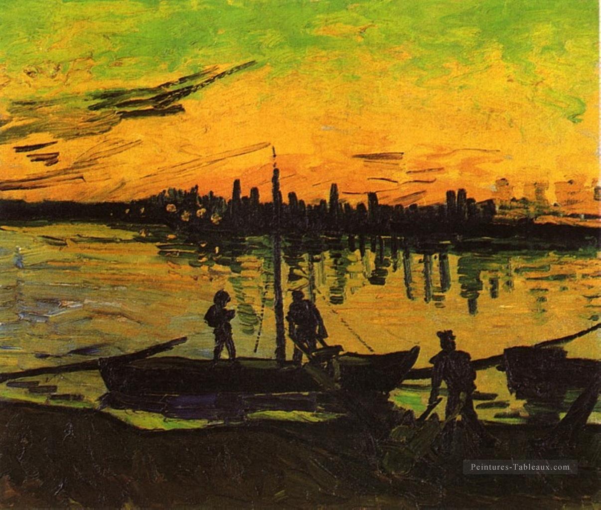Chalands de charbon 2 Vincent van Gogh Peintures à l'huile